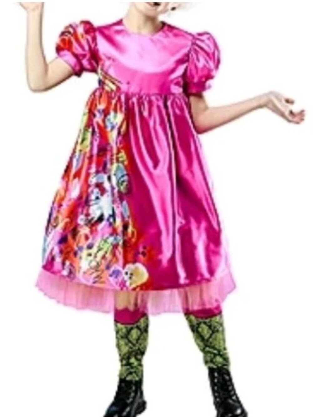 BARBIE Weird Girls' Costume Satin Floral NWT